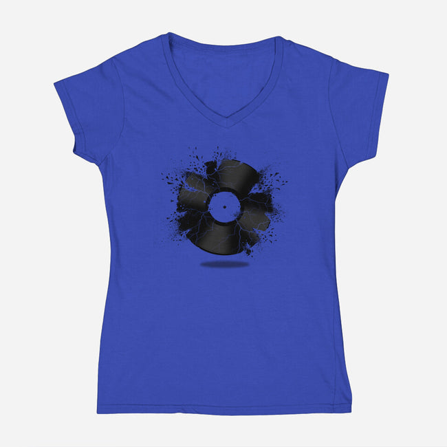 Break the Record-womens v-neck tee-jun087