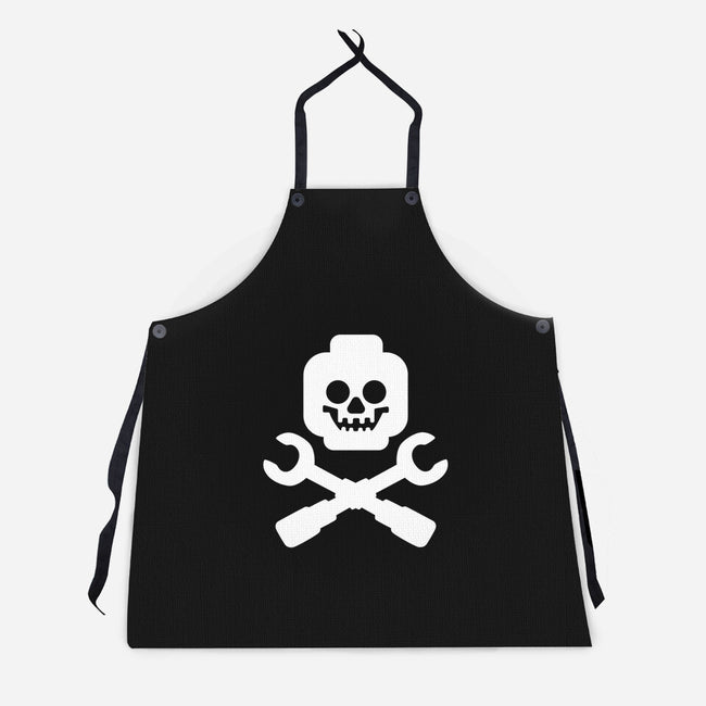 Brick and Crossbones-unisex kitchen apron-Cris7.7