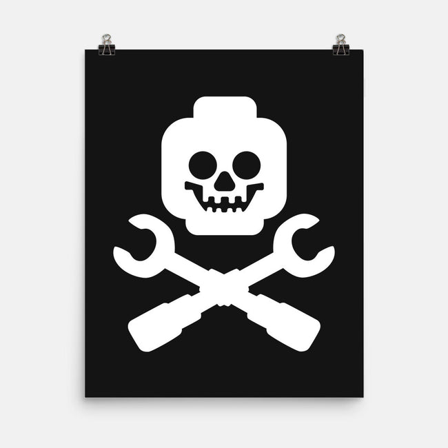 Brick and Crossbones-none matte poster-Cris7.7
