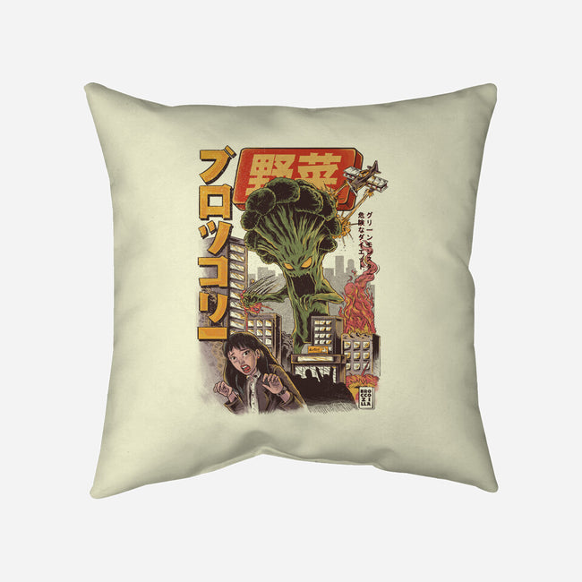 Broccozilla-none removable cover w insert throw pillow-ilustrata