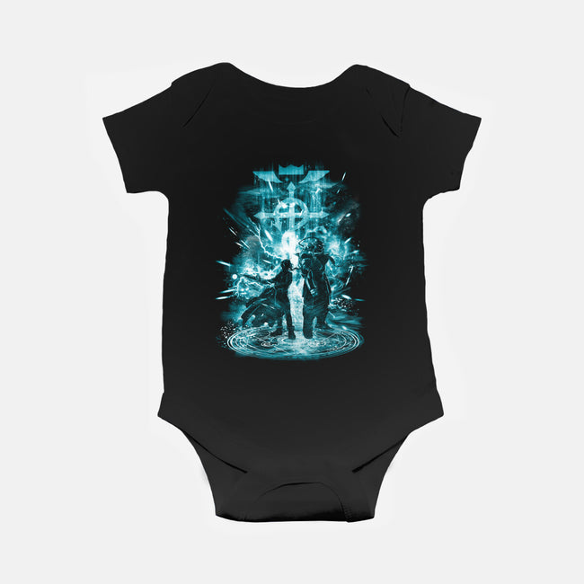 Brotherhood Storm-baby basic onesie-kharmazero