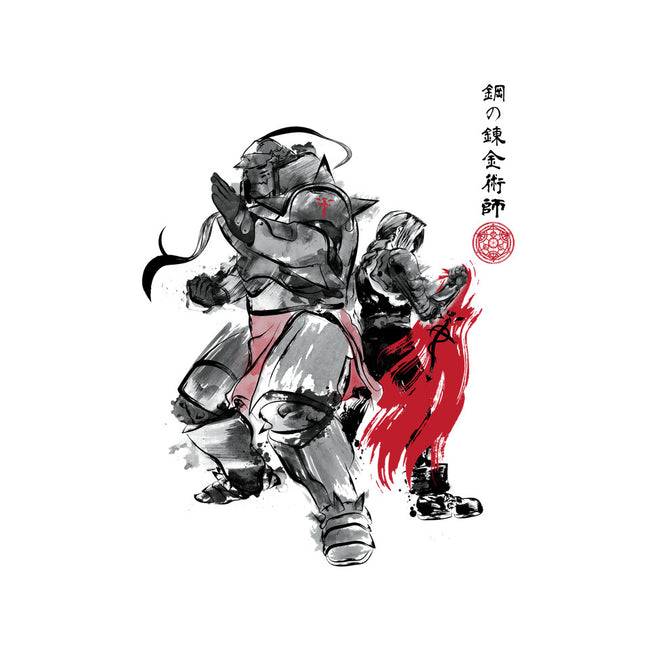 Brotherhood Sumi-e-mens heavyweight tee-DrMonekers