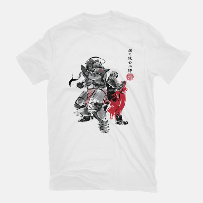 Brotherhood Sumi-e-mens heavyweight tee-DrMonekers