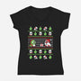 Bubble Bauble-womens v-neck tee-Retro Review