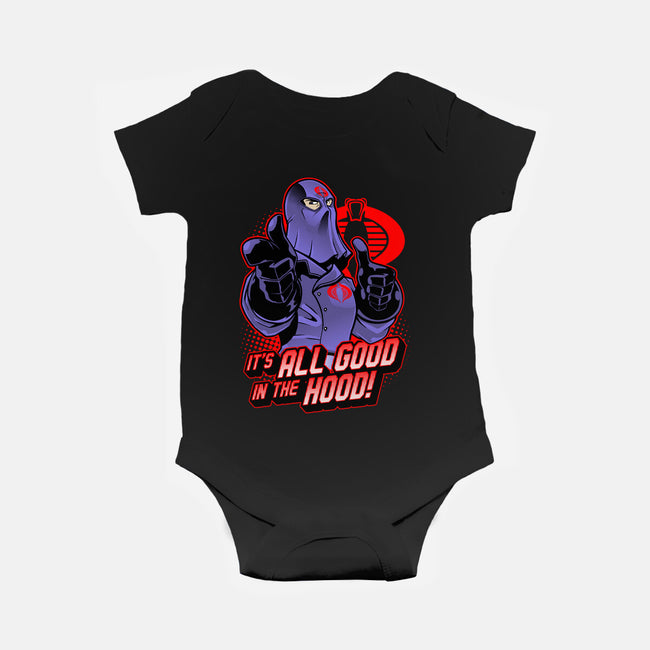 Buddy Cobra-baby basic onesie-ClayGrahamArt
