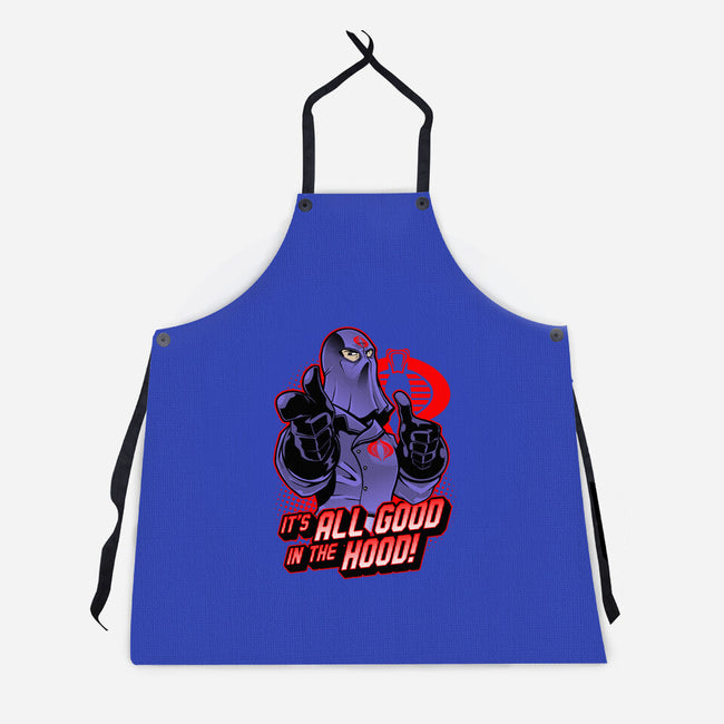 Buddy Cobra-unisex kitchen apron-ClayGrahamArt