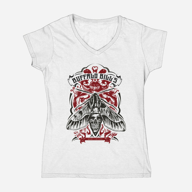 Buffalo Bill's Body Lotion-womens v-neck tee-brianyap
