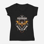 Buffalo Bill's Rubbing Lotion-womens v-neck tee-Nemons
