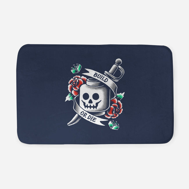 Build or Die-none memory foam bath mat-BWdesigns