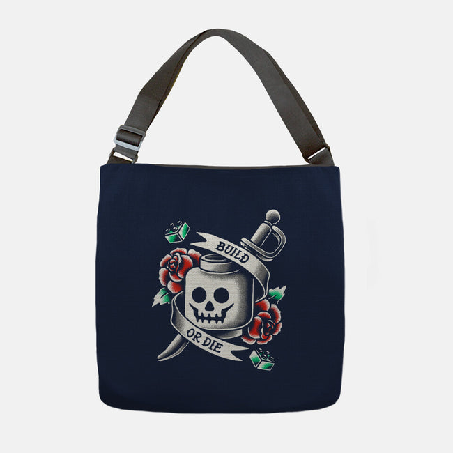 Build or Die-none adjustable tote-BWdesigns