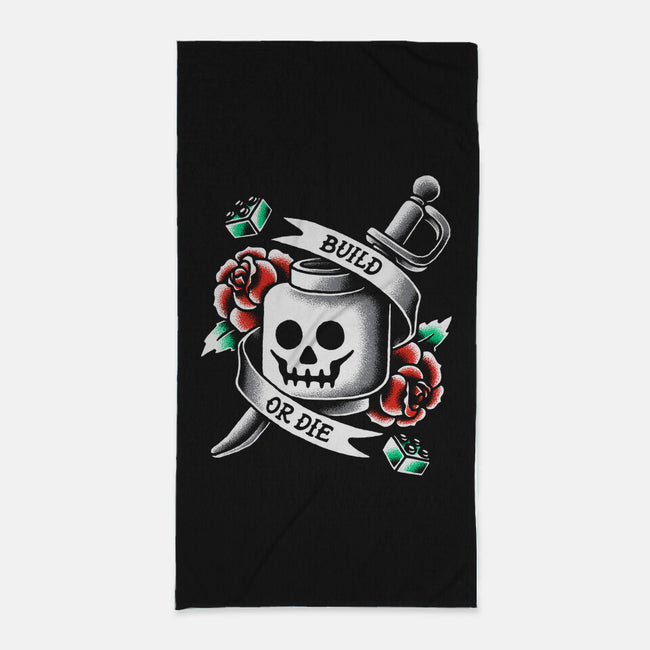 Build or Die-none beach towel-BWdesigns