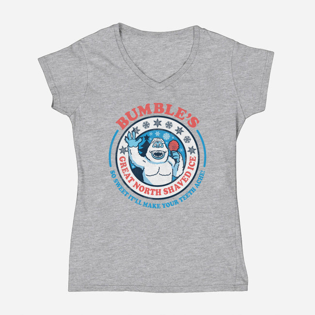 Bumble's Shaved Ice-womens v-neck tee-Beware_1984