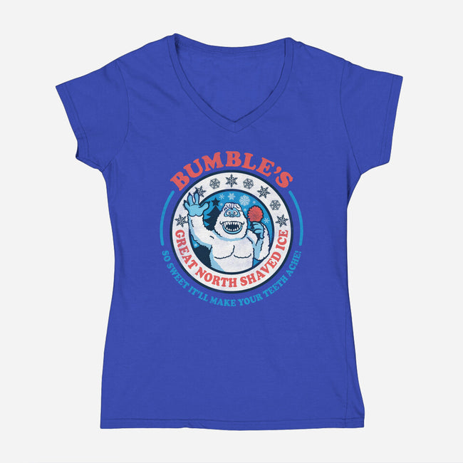 Bumble's Shaved Ice-womens v-neck tee-Beware_1984