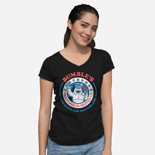 Bumble's Shaved Ice-womens v-neck tee-Beware_1984