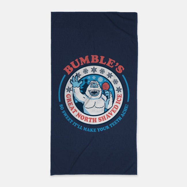 Bumble's Shaved Ice-none beach towel-Beware_1984