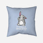 Bunny Anxiety-none removable cover throw pillow-NemiMakeit