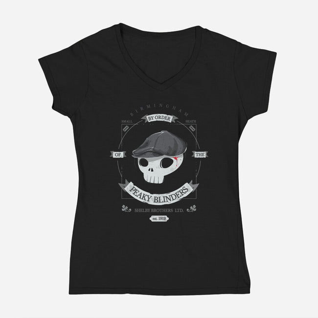 By Order of the Peaky Blinders-womens v-neck tee-ricolaa