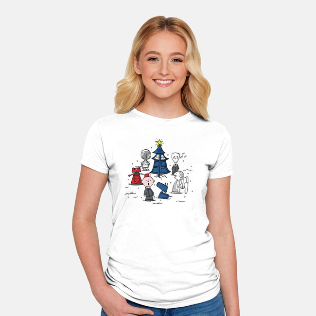A Charlie Who Christmas-womens fitted tee-Fishbiscuit