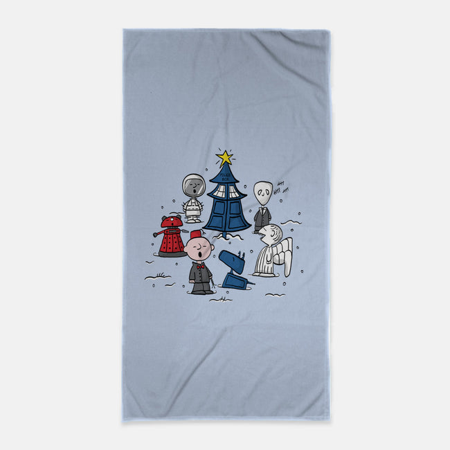 A Charlie Who Christmas-none beach towel-Fishbiscuit