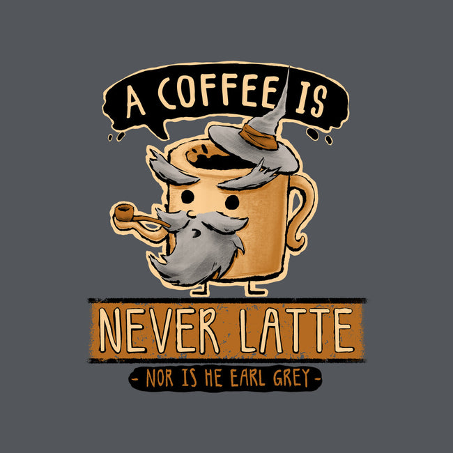 A Coffee is Never Latte-none polyester shower curtain-Hootbrush