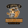 A Coffee is Never Latte-none non-removable cover w insert throw pillow-Hootbrush