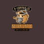 A Coffee is Never Latte-womens off shoulder tee-Hootbrush
