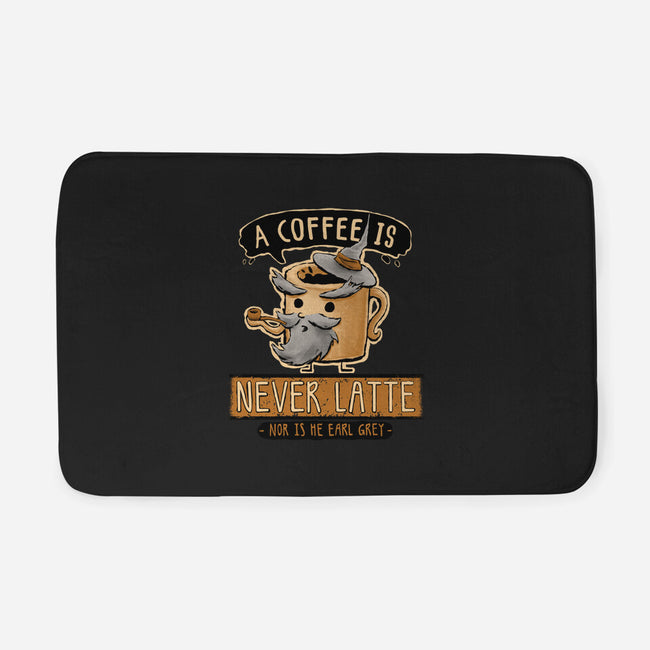 A Coffee is Never Latte-none memory foam bath mat-Hootbrush