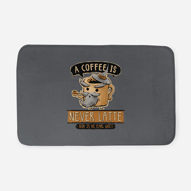 A Coffee is Never Latte-none memory foam bath mat-Hootbrush