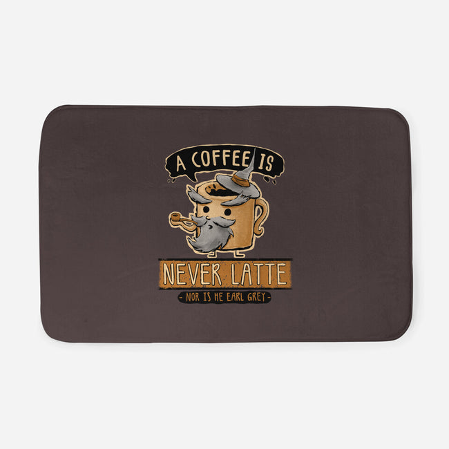 A Coffee is Never Latte-none memory foam bath mat-Hootbrush