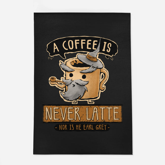 A Coffee is Never Latte-none outdoor rug-Hootbrush