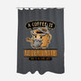 A Coffee is Never Latte-none polyester shower curtain-Hootbrush