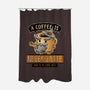 A Coffee is Never Latte-none polyester shower curtain-Hootbrush