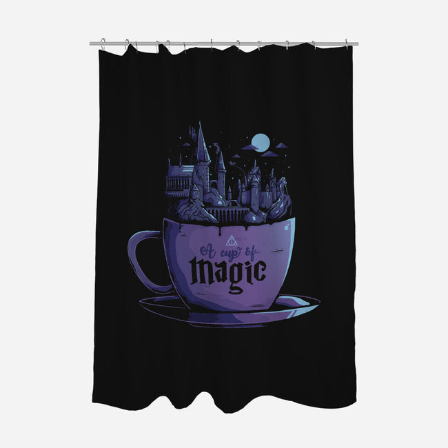 A Cup of Magic-none polyester shower curtain-eduely