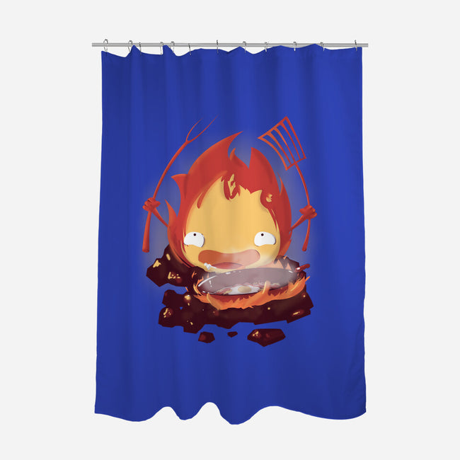 A Demon in the Kitchen-none polyester shower curtain-LithiumL