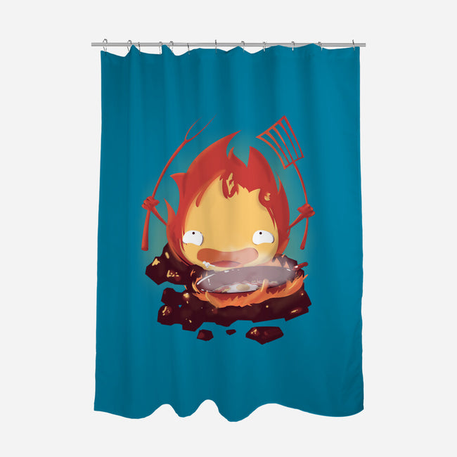 A Demon in the Kitchen-none polyester shower curtain-LithiumL