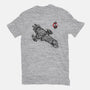 A Leaf on the Sumi-e-womens fitted tee-DrMonekers