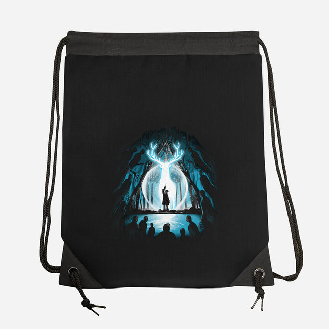 A Light In The Dark-none drawstring bag-alemaglia