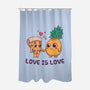 A Match Made in Heaven-none polyester shower curtain-Geekydog
