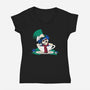 A Nice Cup of Tea-womens v-neck tee-Mandrie