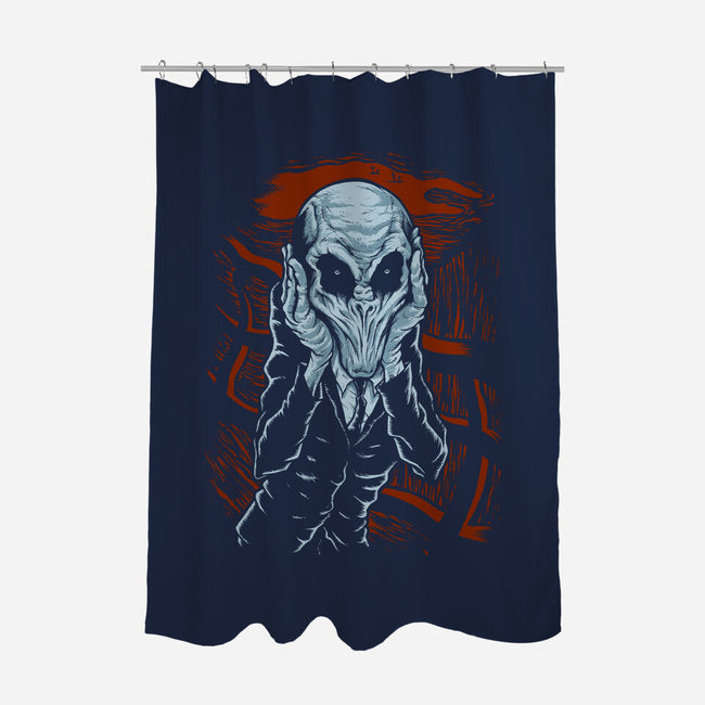 A Scream of Silence-none polyester shower curtain-jkilpatrick