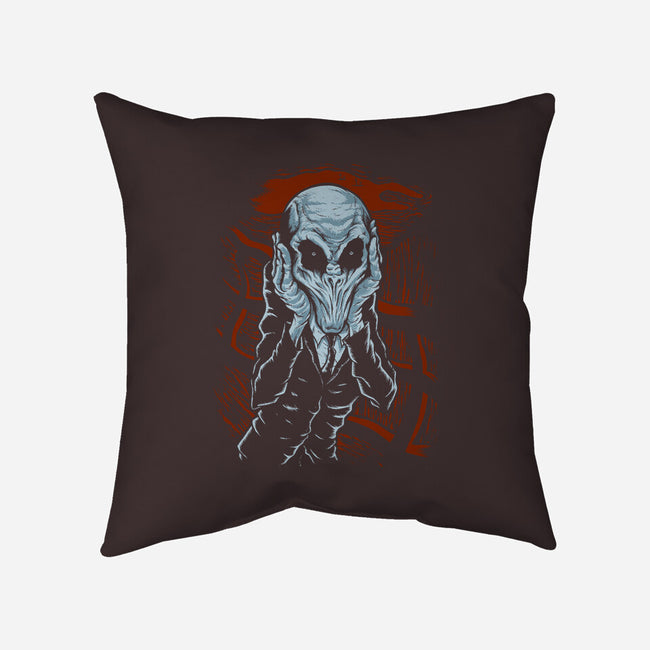 A Scream of Silence-none removable cover w insert throw pillow-jkilpatrick