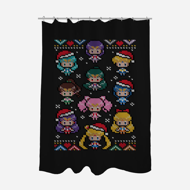 A Senshi Family Christmas-none polyester shower curtain-GillesBone