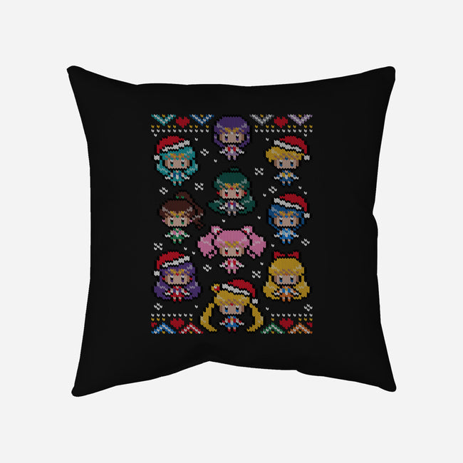 A Senshi Family Christmas-none removable cover w insert throw pillow-GillesBone
