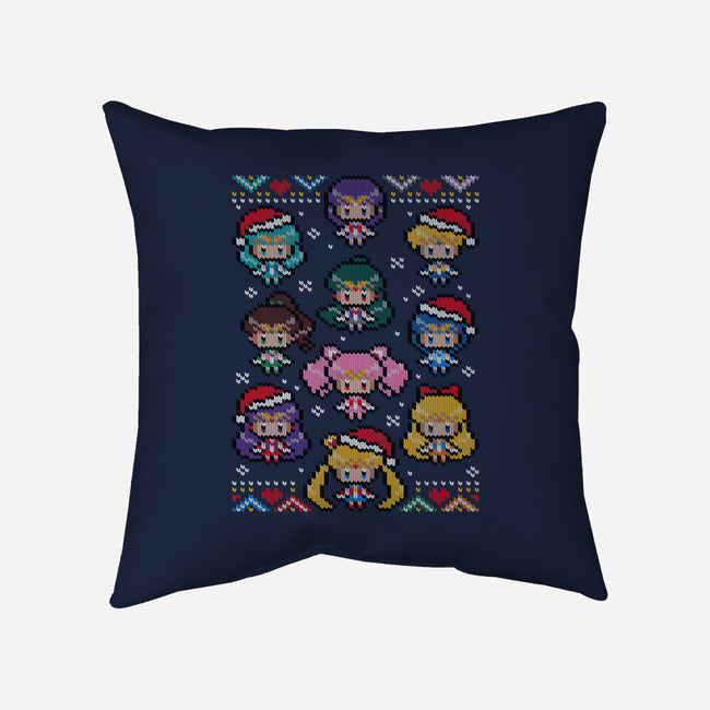 A Senshi Family Christmas-none removable cover w insert throw pillow-GillesBone