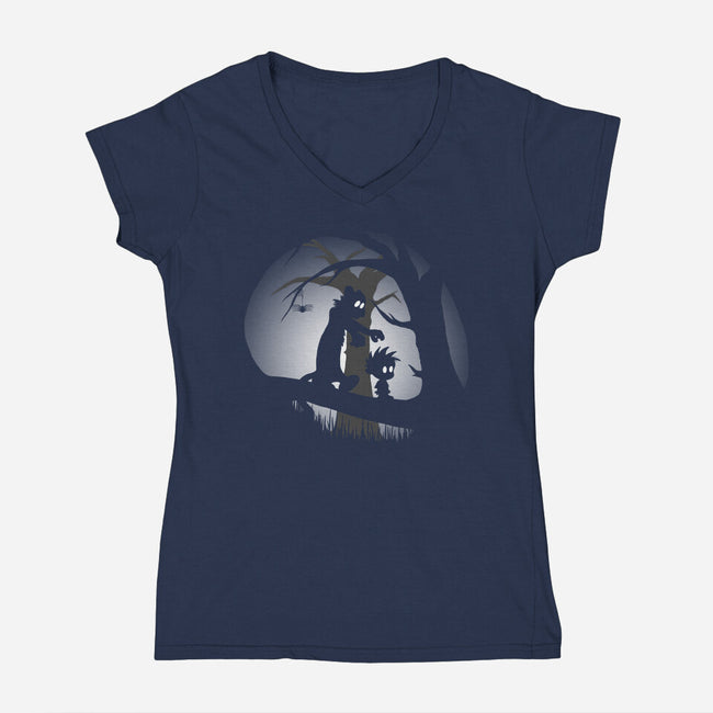A Wrong Turn-womens v-neck tee-perdita00