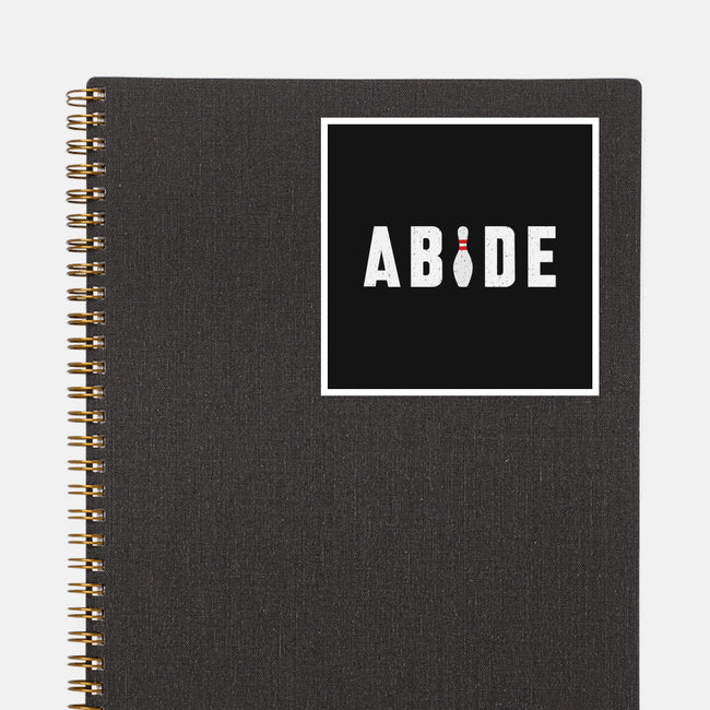 Abide-none glossy sticker-lunchboxbrain