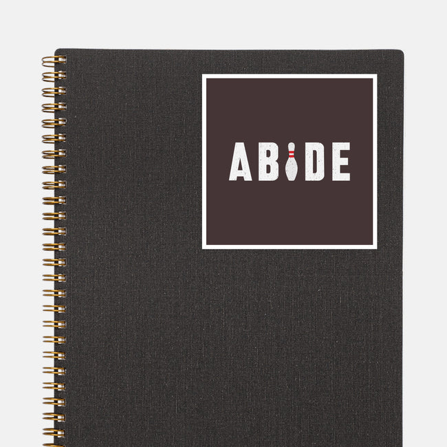 Abide-none glossy sticker-lunchboxbrain