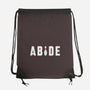 Abide-none drawstring bag-lunchboxbrain