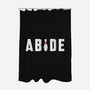 Abide-none polyester shower curtain-lunchboxbrain