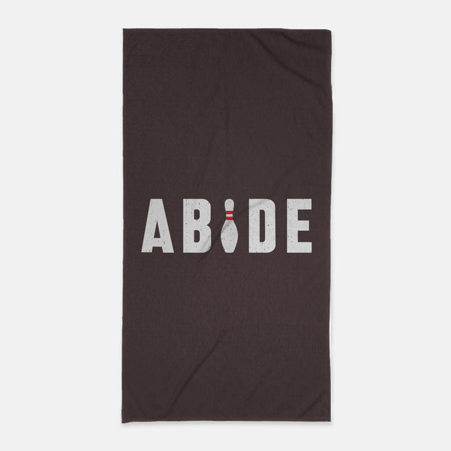 Abide-none beach towel-lunchboxbrain